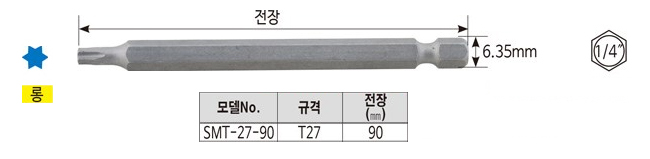 [스마토]별비트 SMT-27-90(10개묶음) 상세내용 이미지